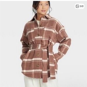 a new day Plaid Shacket